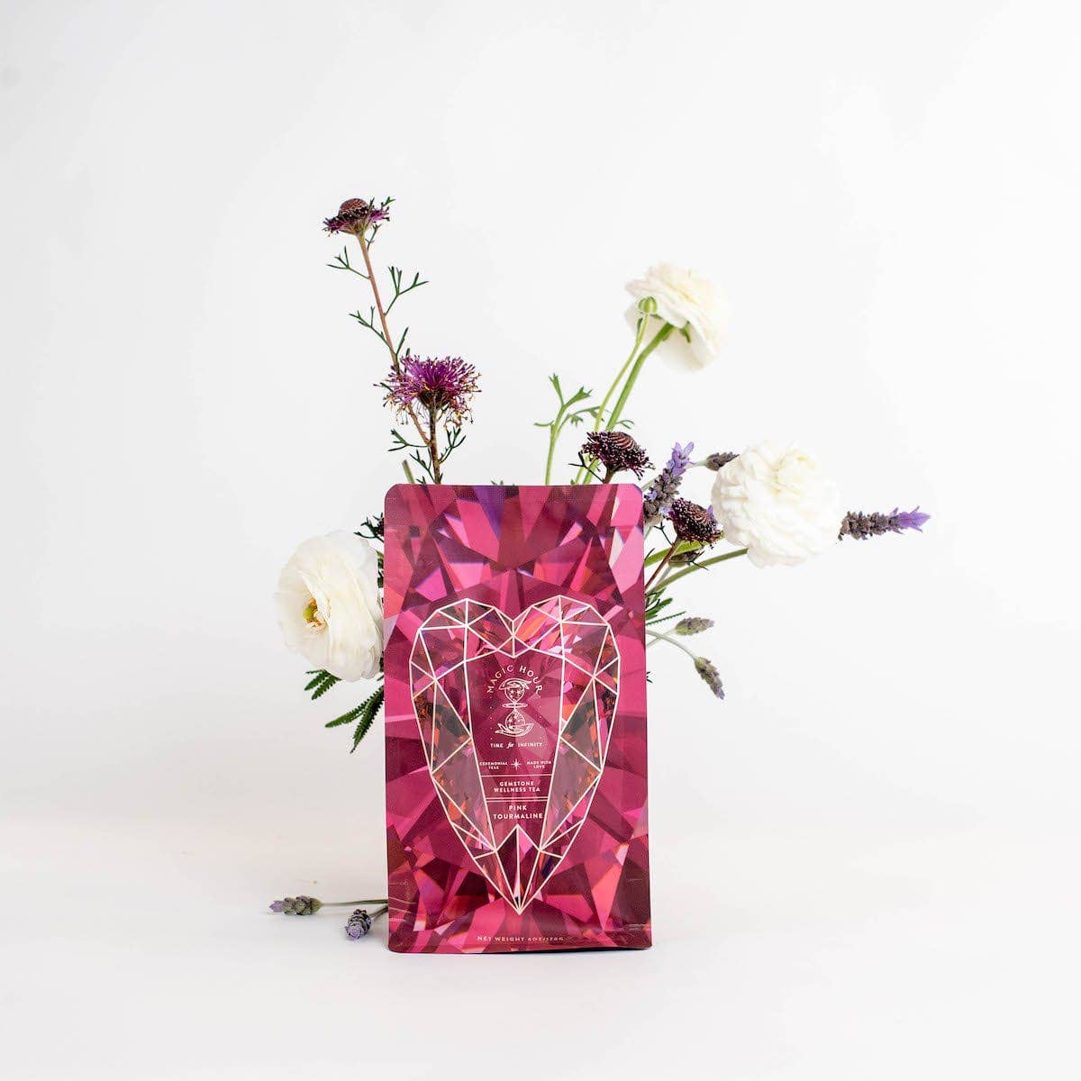 Pink Tourmaline: Organic Dragon Fruit Hibiscus White Tea for Immune Support, Heart & Breast Health