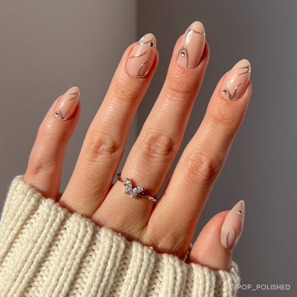 Astro Press-On Nails| Short Almond