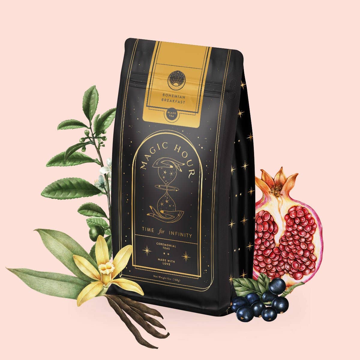 Bohemian Breakfast Black Tea- Probiotic Rich Vanilla Puerh
