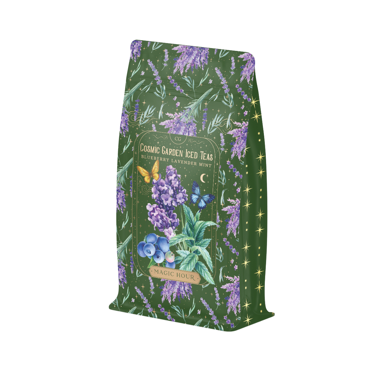 Blueberry Lavender Mint: Cosmic Garden Iced Tea
