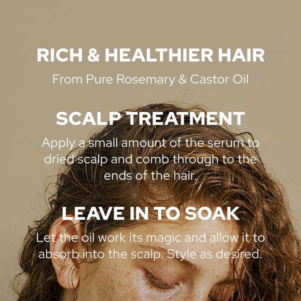 Rosemary & Castor Oil | Hair Strengthen Nourish & Treatment