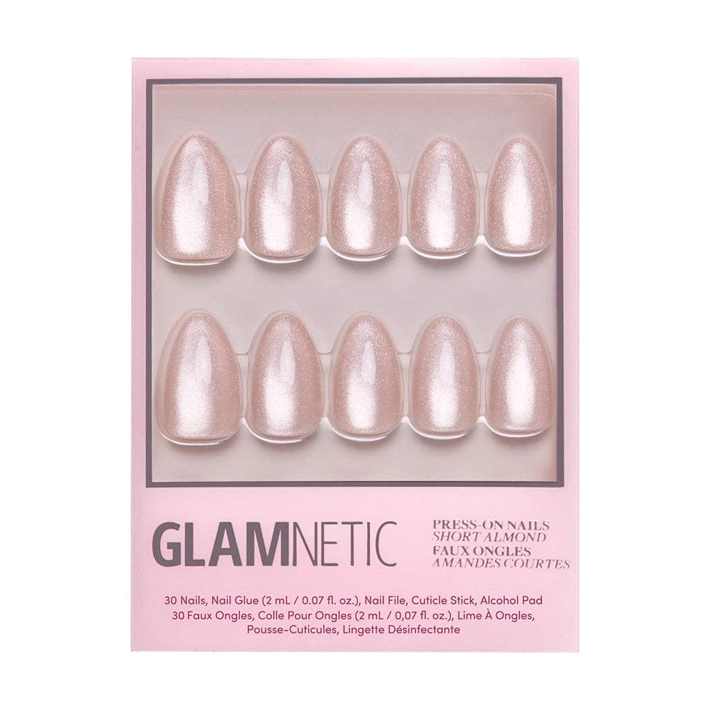 The Vow Nude Velvet Press-On Nails | Short Almond