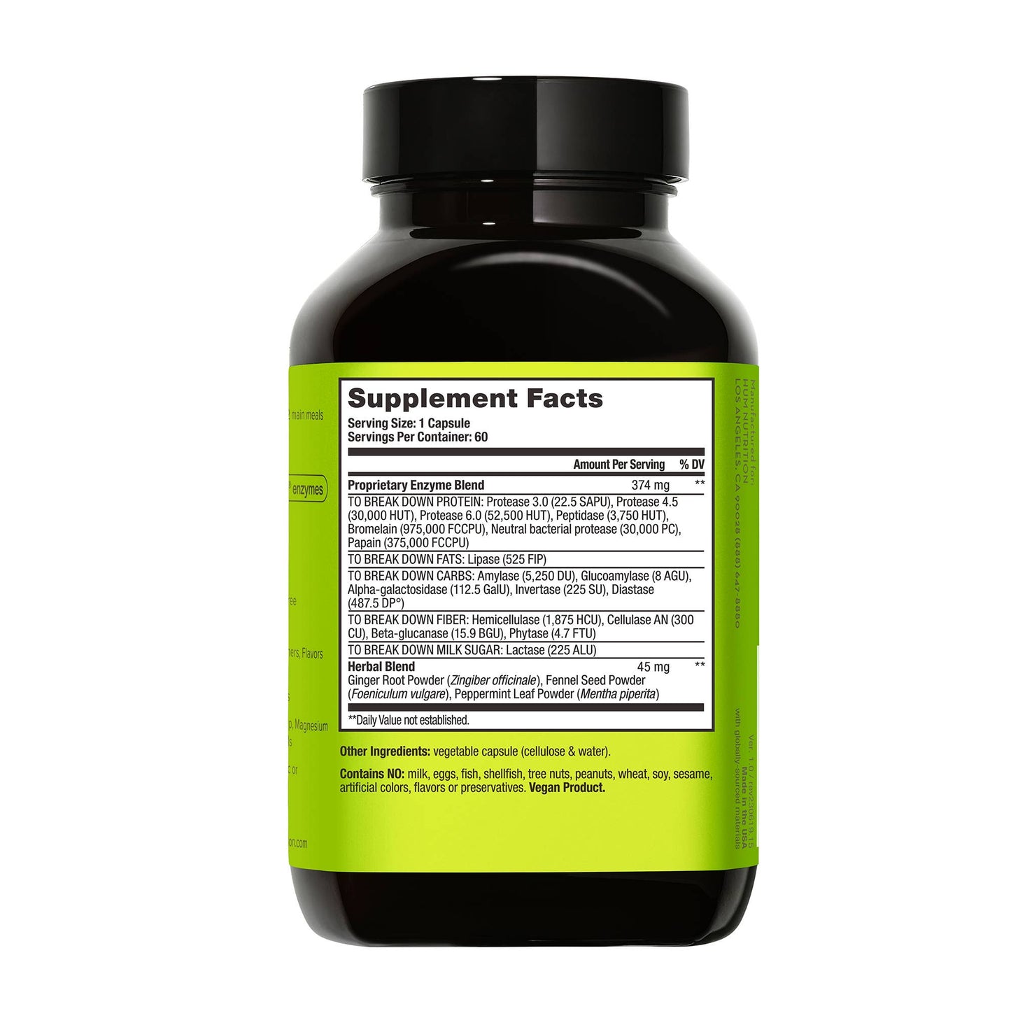 Flatter Me Extra Strength Digestive Enzymes Capsules