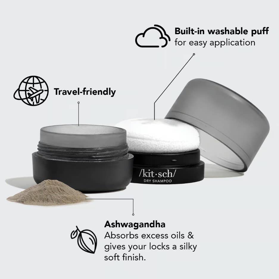 Volumizing Rice Protein Dry Shampoo - For Dark Hair