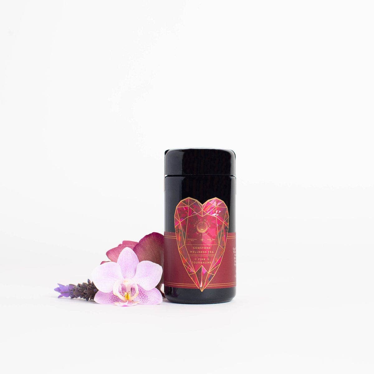 Pink Tourmaline: Organic Dragon Fruit Hibiscus White Tea for Immune Support, Heart & Breast Health