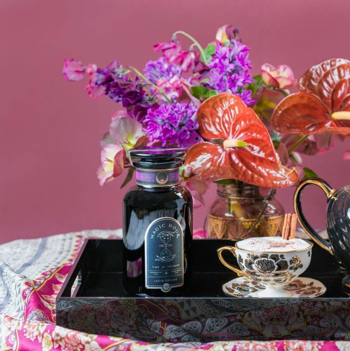 Lucid Dreams: Tulsi-Turmeric Herbal Tea for Sleep & Calm