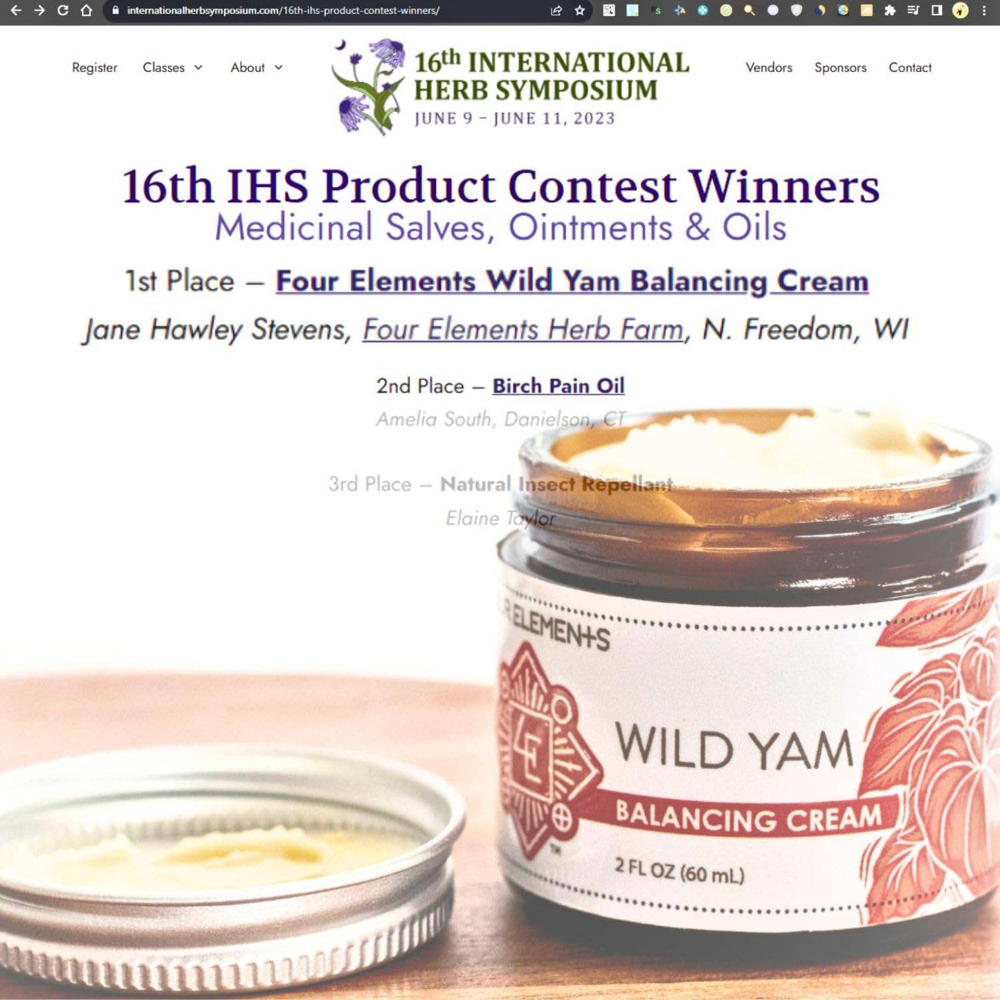 Wild Yam Balancing Cream