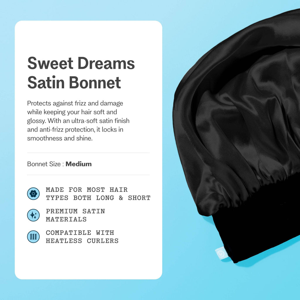 Satin Sleep Bonnet For Mid-Length Hair - Sweet Dreams