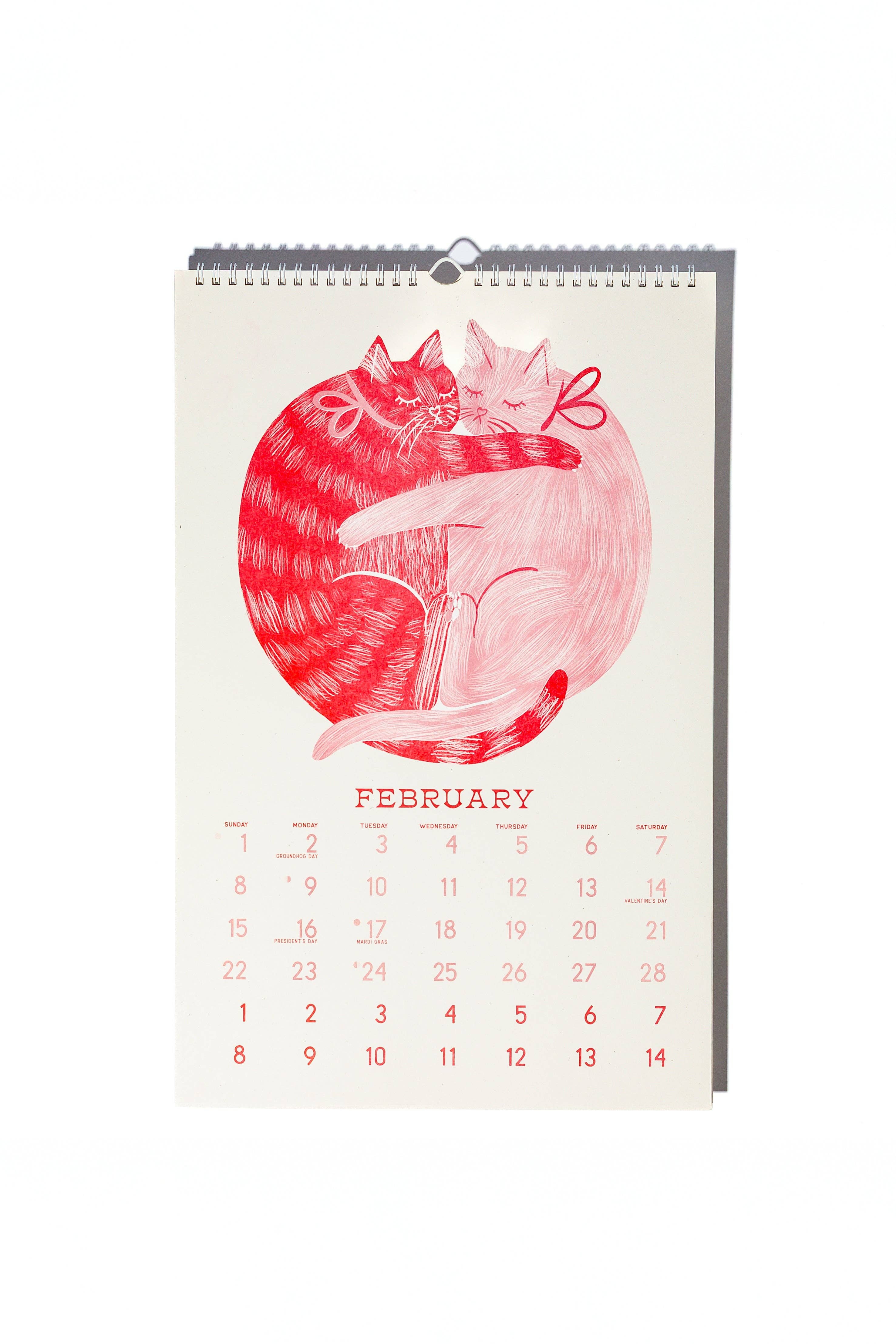 2026 Risograph Wall Calendar - Butterfly Days