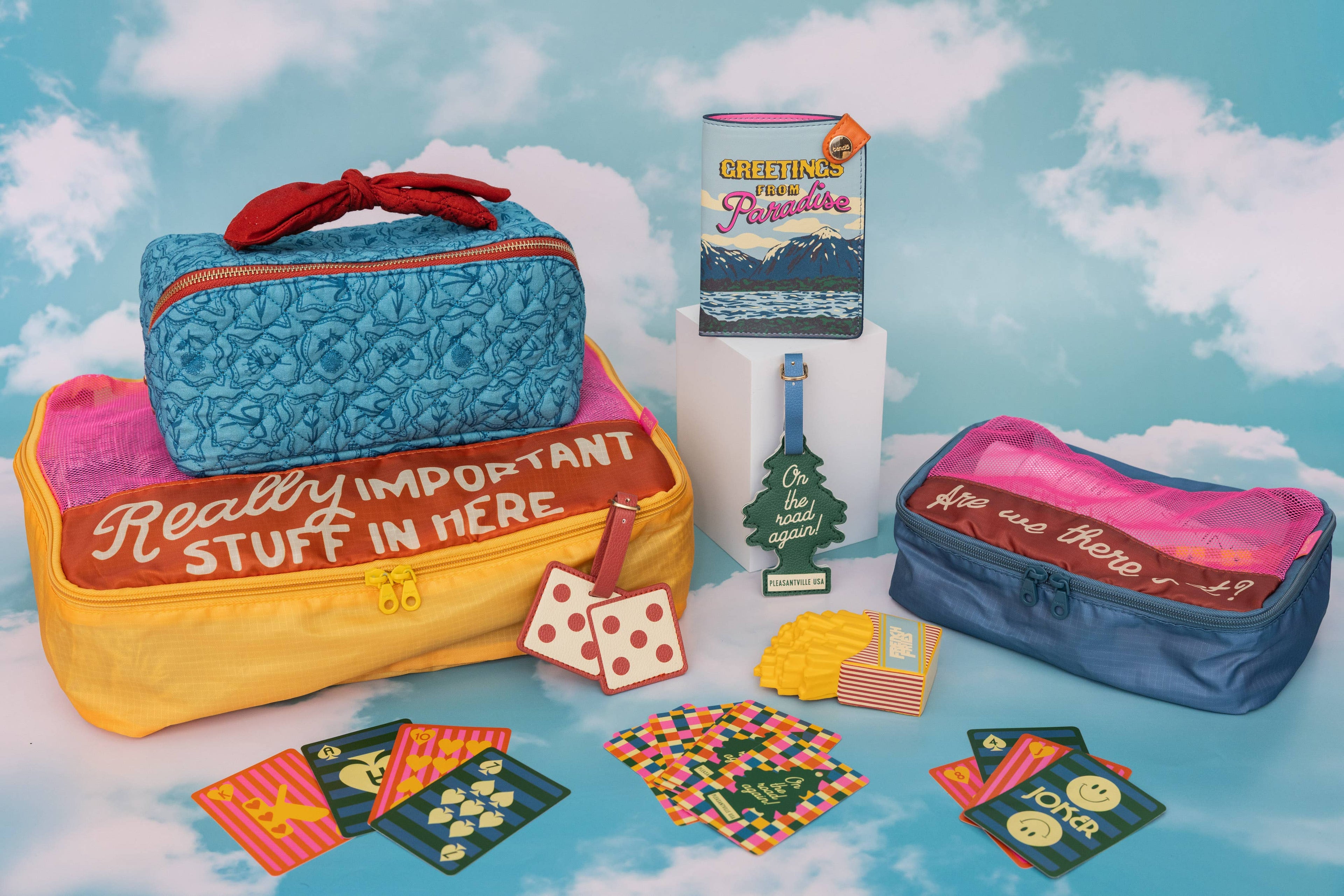 Flowers and Bows Makeup Bag