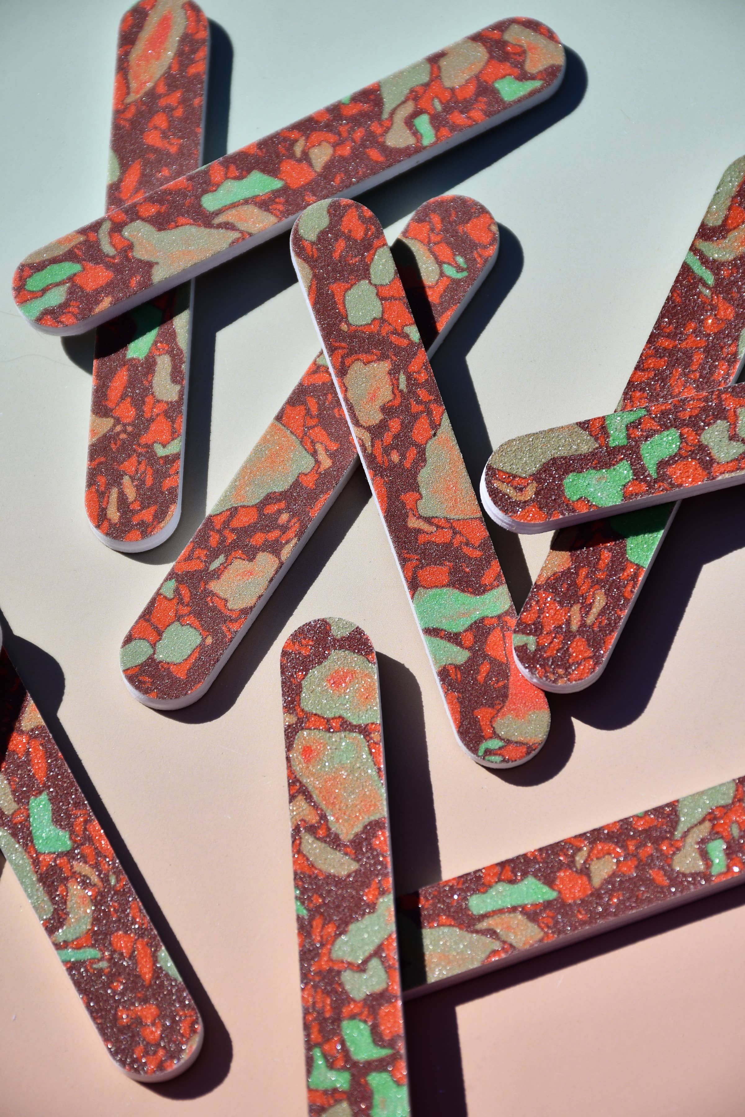 Terrazzo Nail Files - Red - Limited Edition