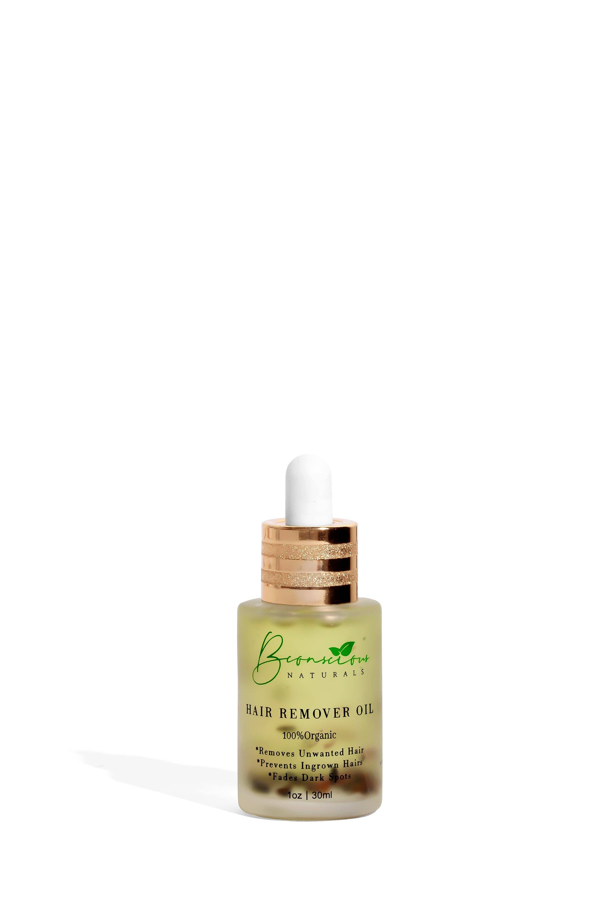 Bye Bye Hair Removal Oil – Organic Herbal Formula for Chin & Body Hair