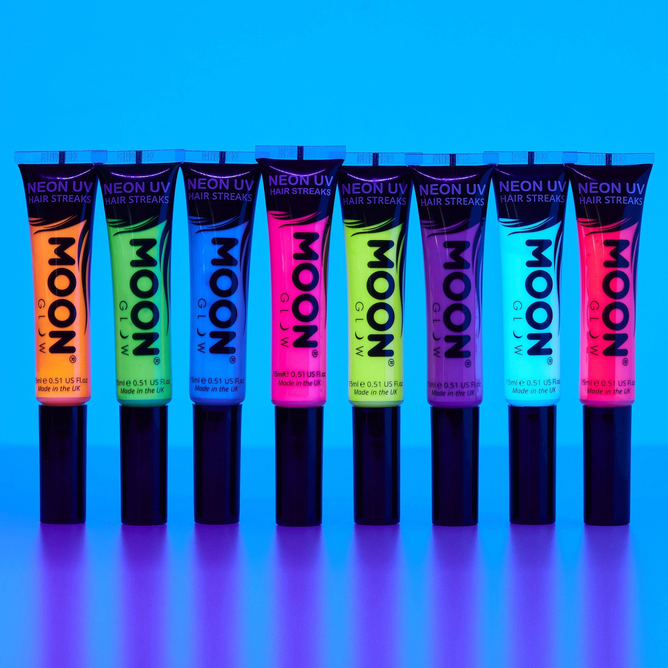 Neon UV Glow Blacklight Hair Streaks