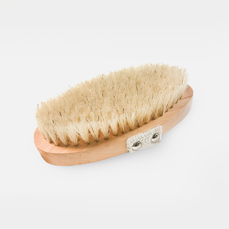 Long Wooden Bath Brush - Detachable
