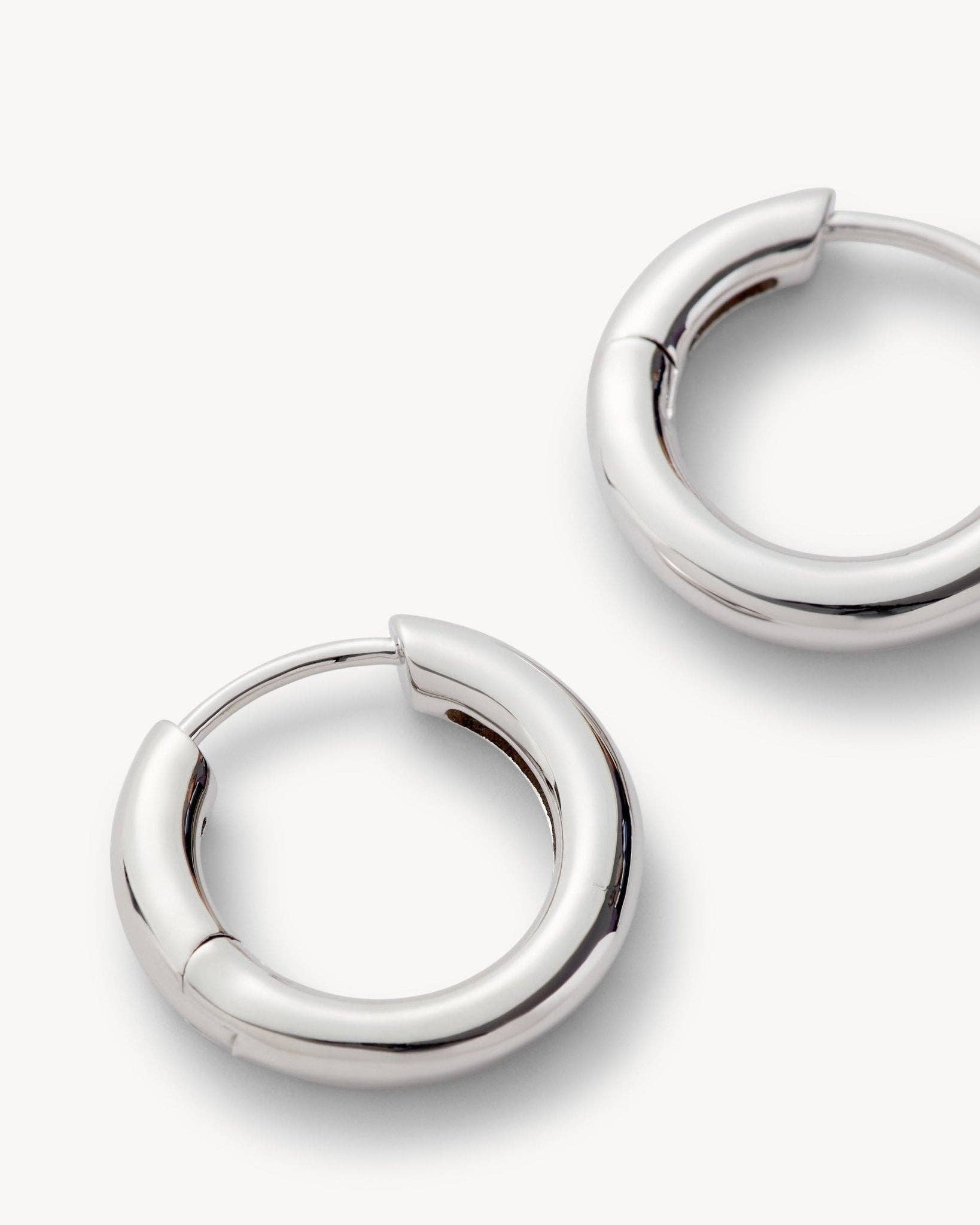 Petite Hoops in Silver