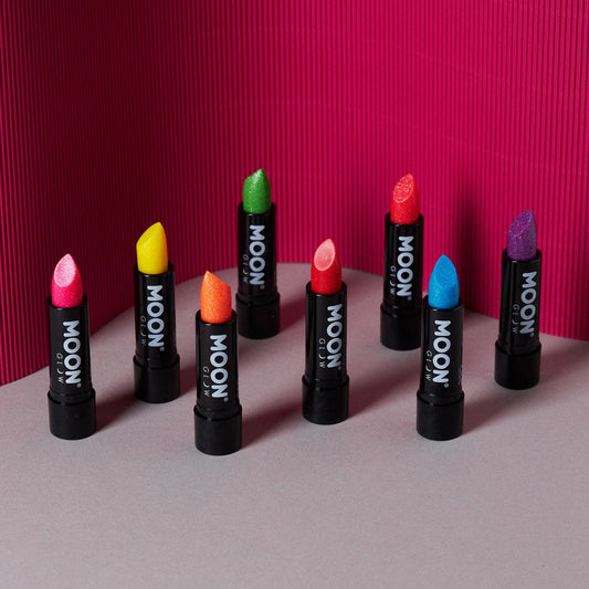 Neon UV Glow Blacklight Glitter Lipstick