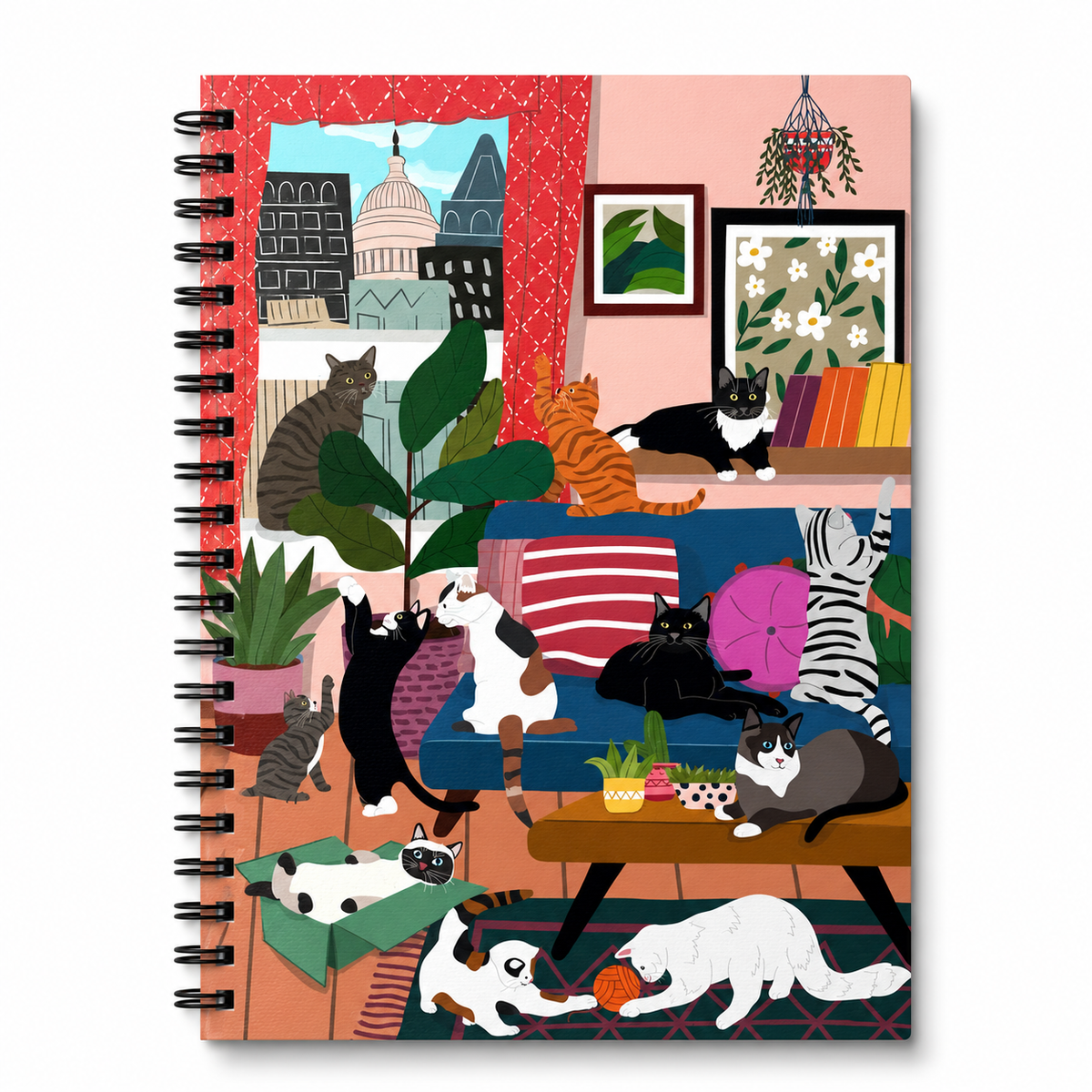 Spiral Notebook- House of Kitty Cats