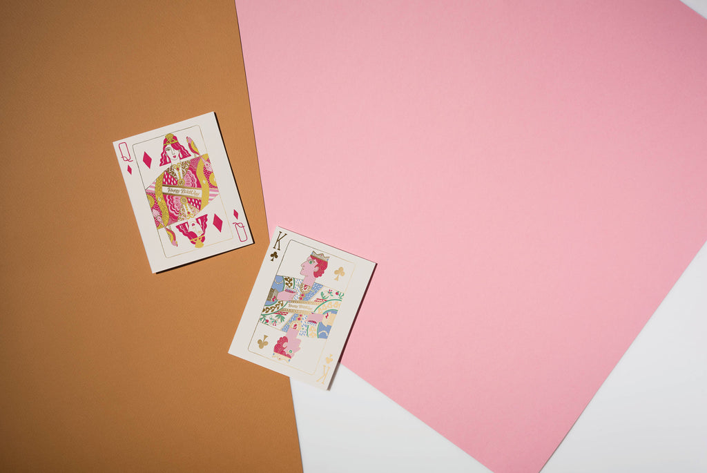 Queen of Diamonds birthday greeting card