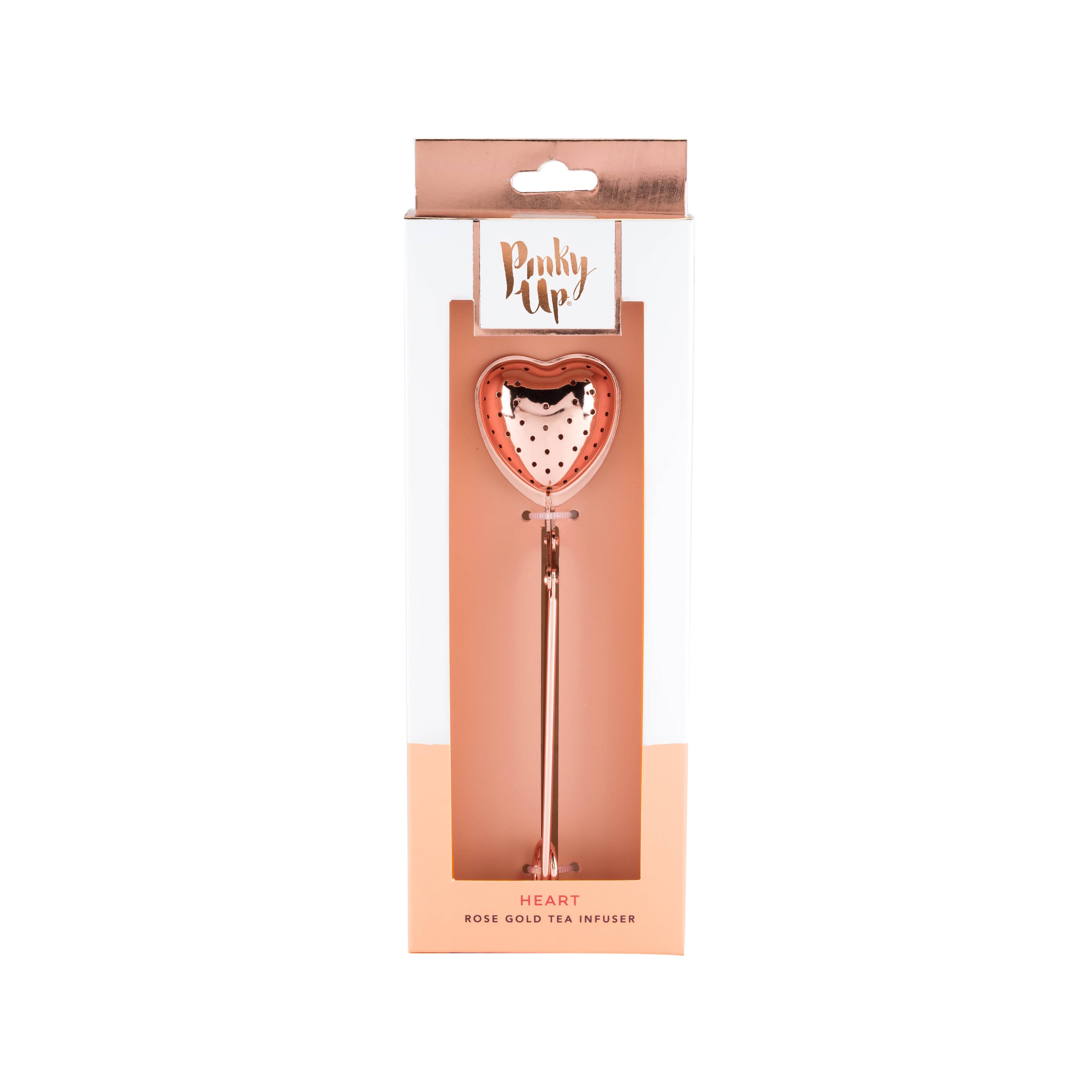 Rose Gold-Plated Stainless Steel Tea Infuser - Heart