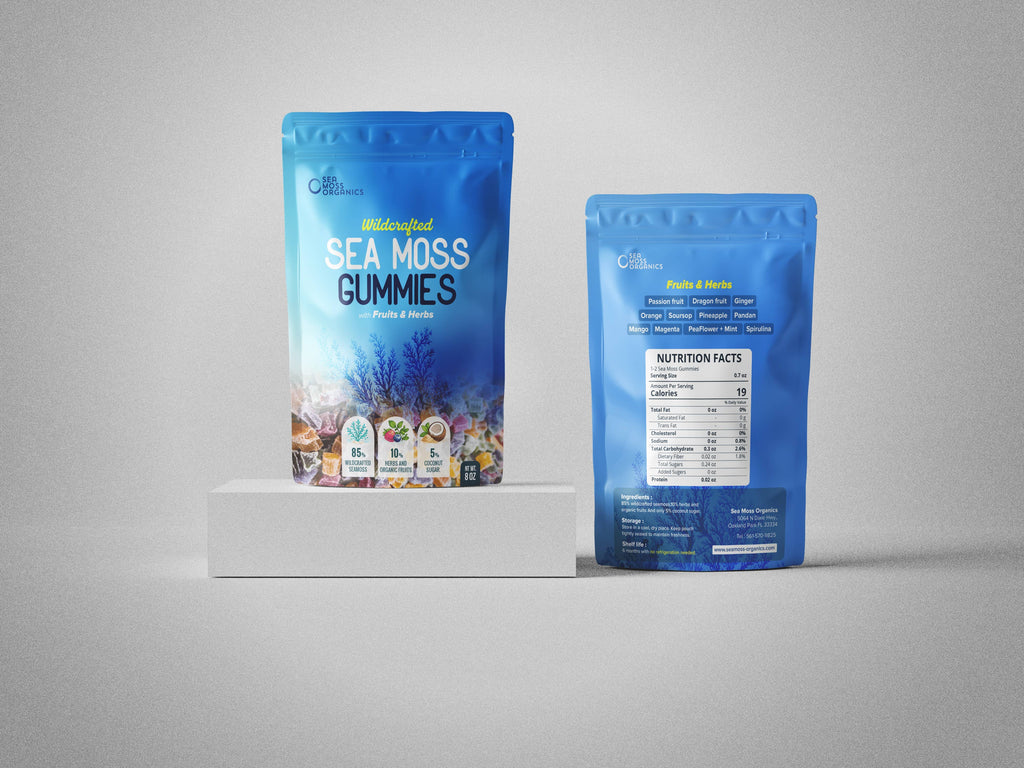 Sea Moss Gummies with Organic Fruits