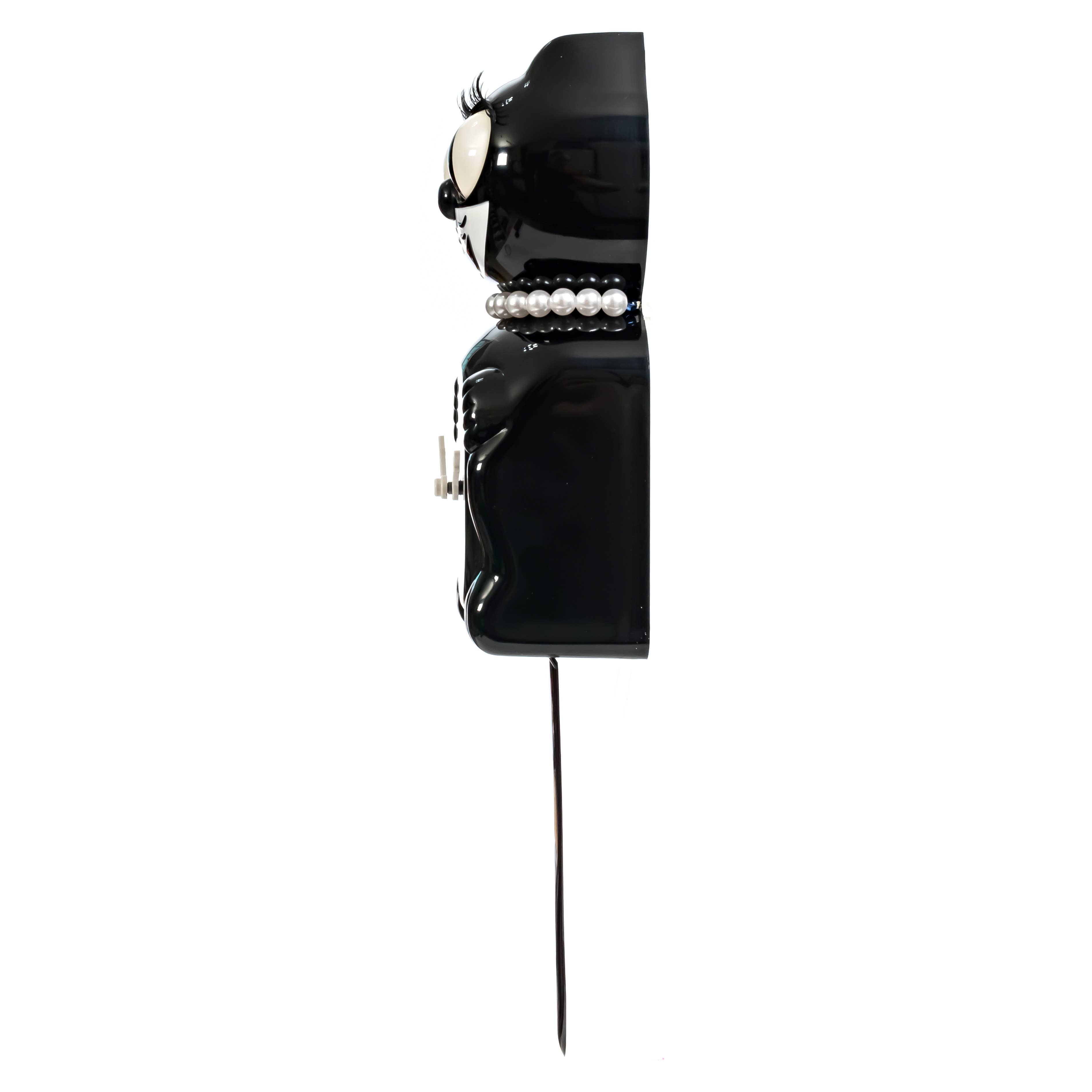 Classic Black Lady Kit Cat Klock