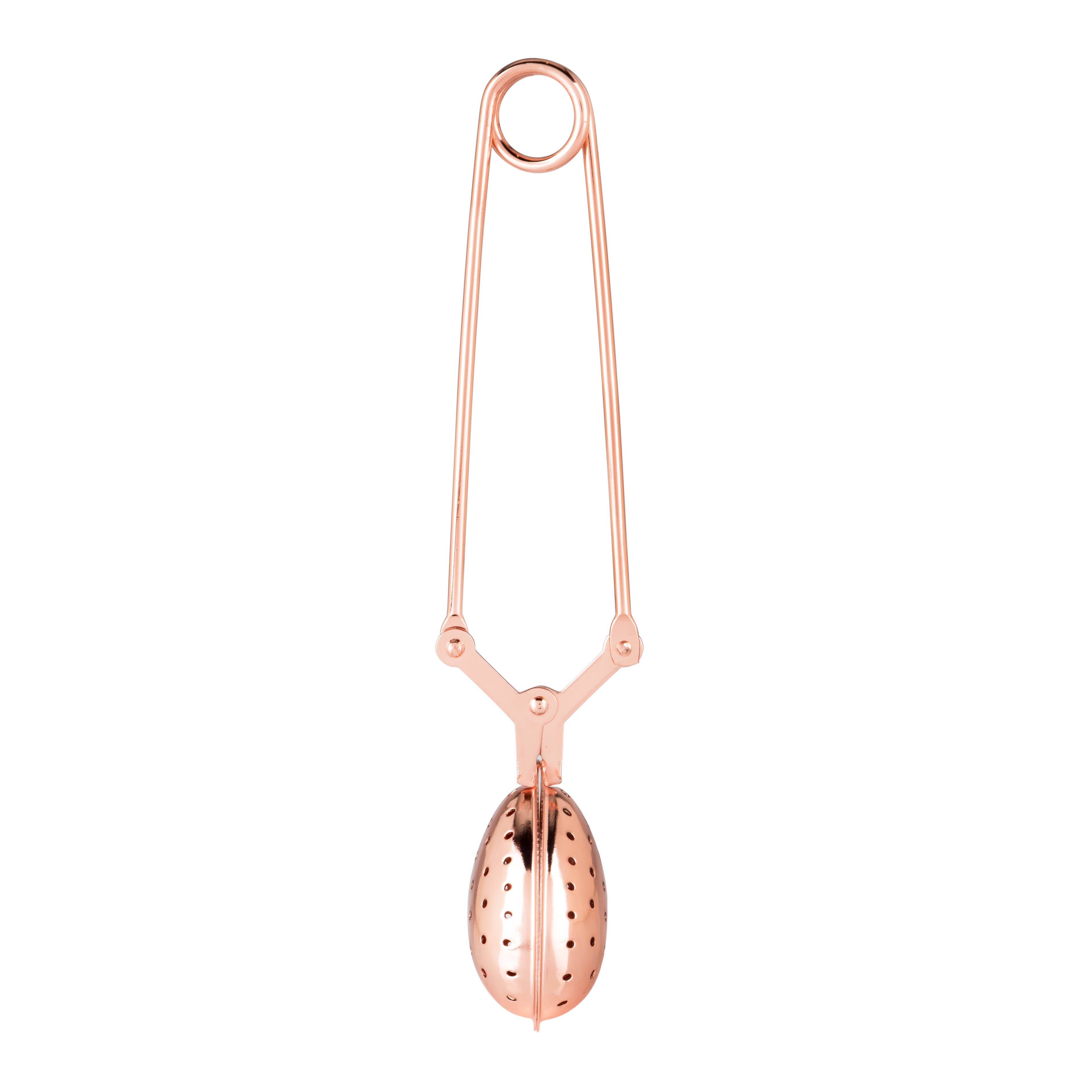Rose Gold-Plated Stainless Steel Tea Infuser - Heart