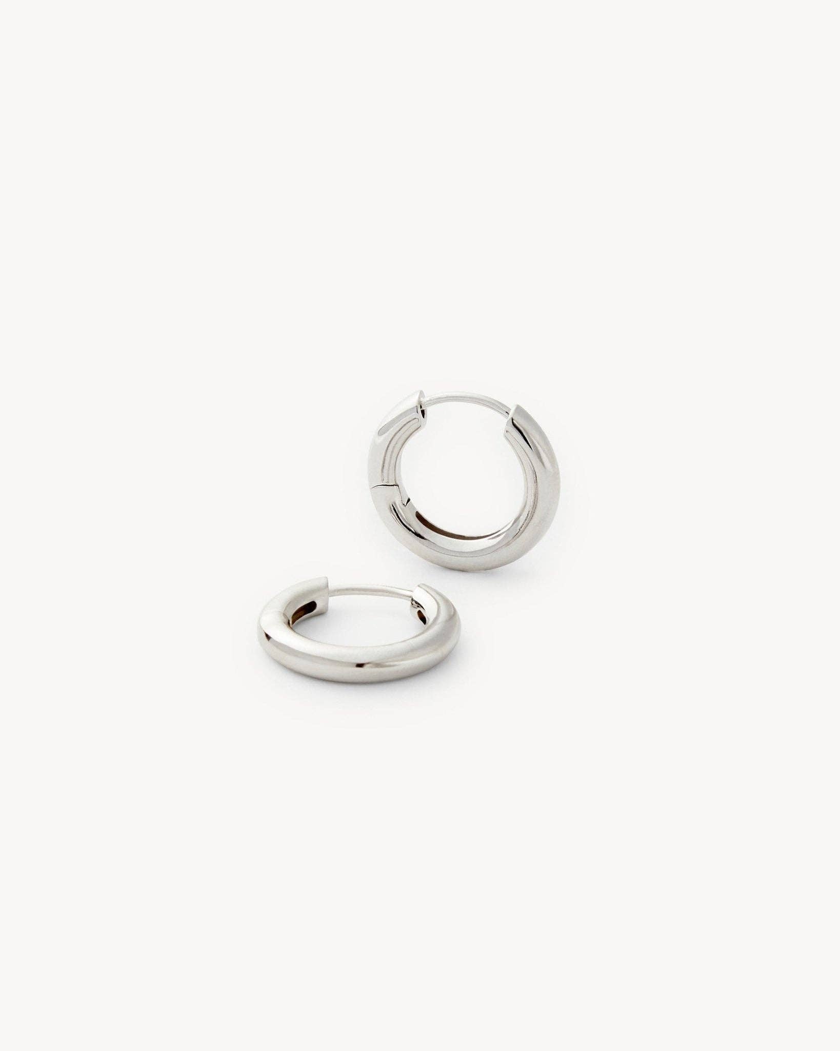 Petite Hoops in Silver