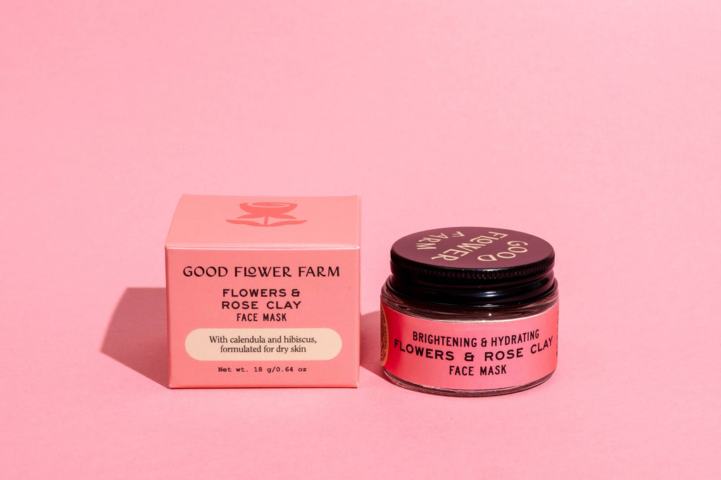 Flowers & Rose Clay Botanical Face Mask / 1 oz 🌹