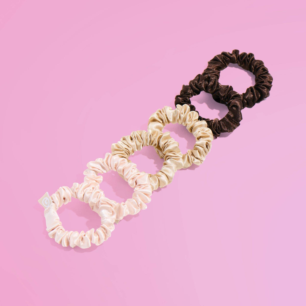 Satin Scrunchies For Fine or Thinner Hair - All Set
