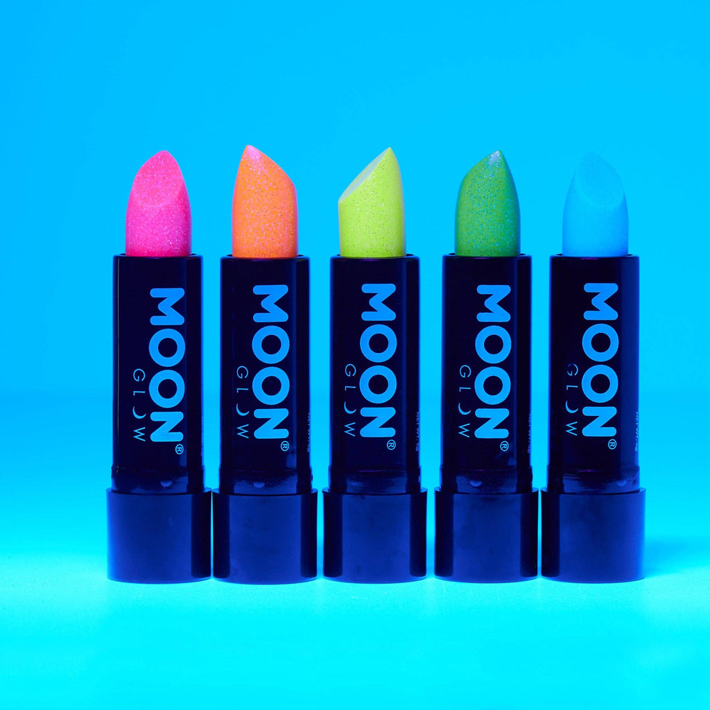 Neon UV Glow Blacklight Glitter Lipstick