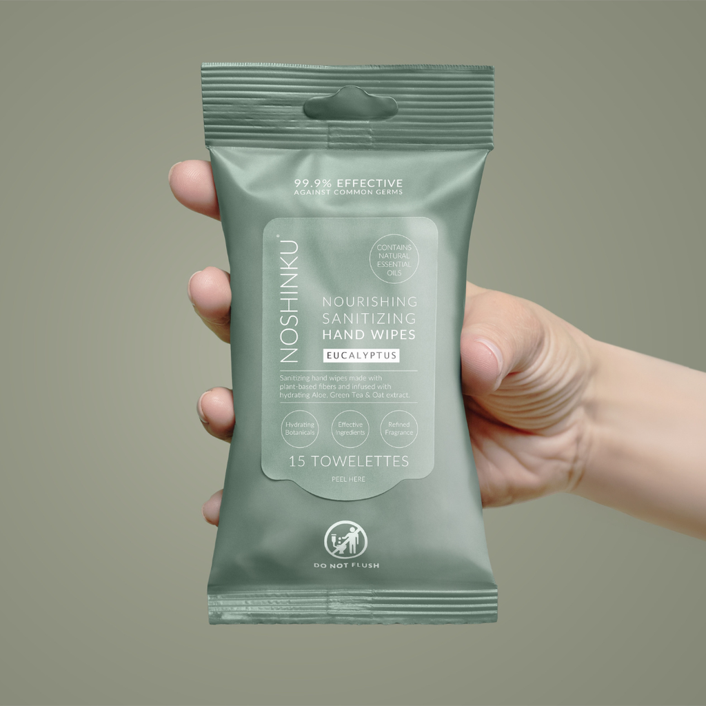 Eucalyptus Nourishing Hand Sanitizing Travel Wipes