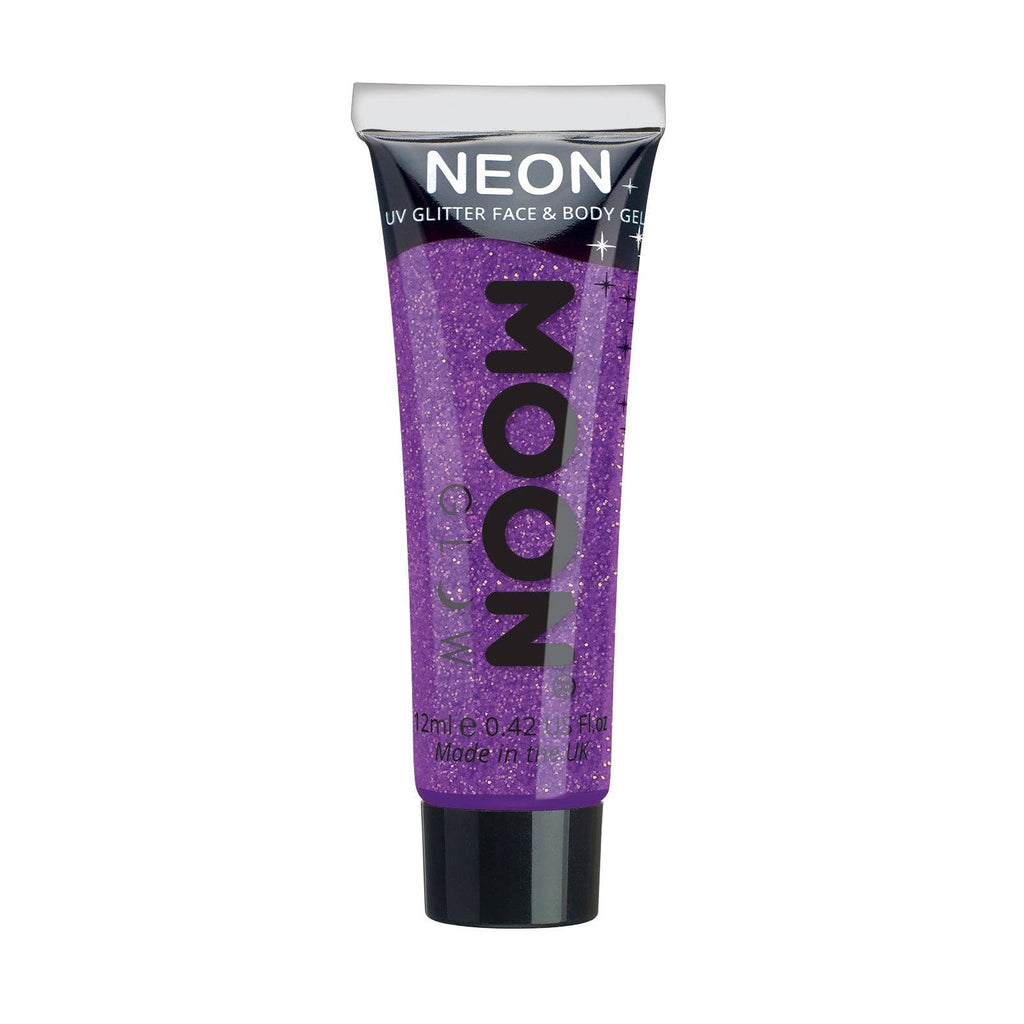 Neon UV Glow Blacklight Fine Face & Body Glitter Gel