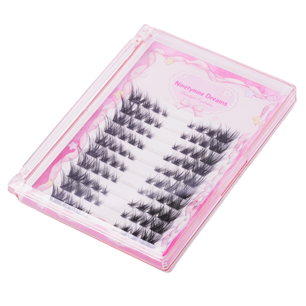 Foxy Wispy Cat-Eye Style False Lash Clusters – 80PC Pack