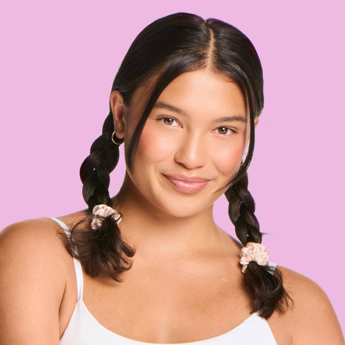 Satin Scrunchies For Fine or Thinner Hair - All Set