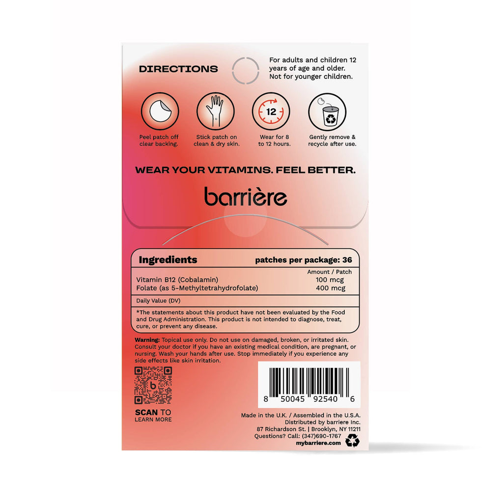ENERGY BOOST VITAMIN B12 PATCH - LUCKY