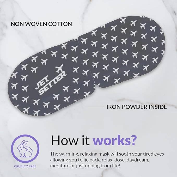 Jet Setter Jasmine Scented Self-Warming Sleep Masks