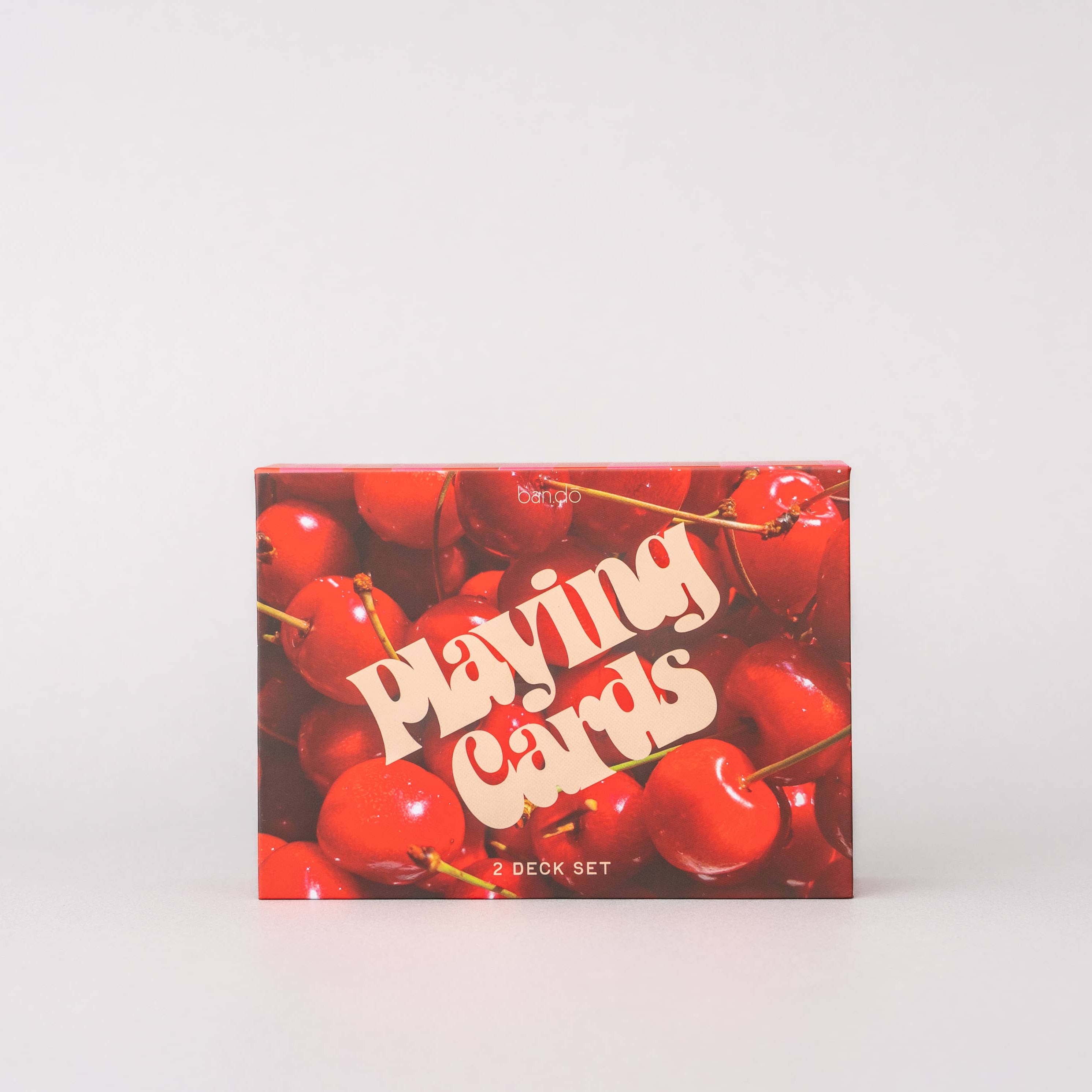 Cherry Strip Playing Card Set