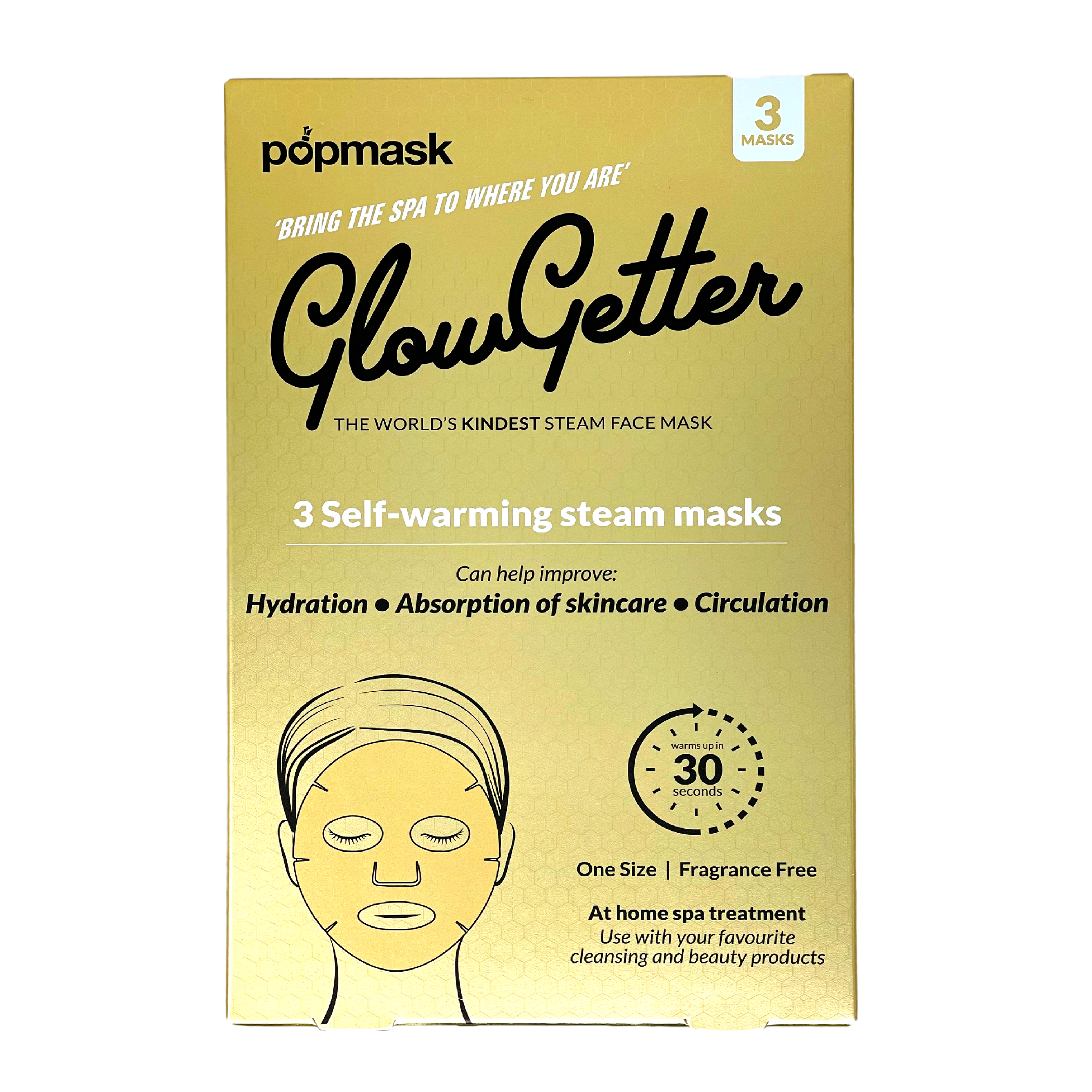 Glow Getter Self-Heating Steam Mask
