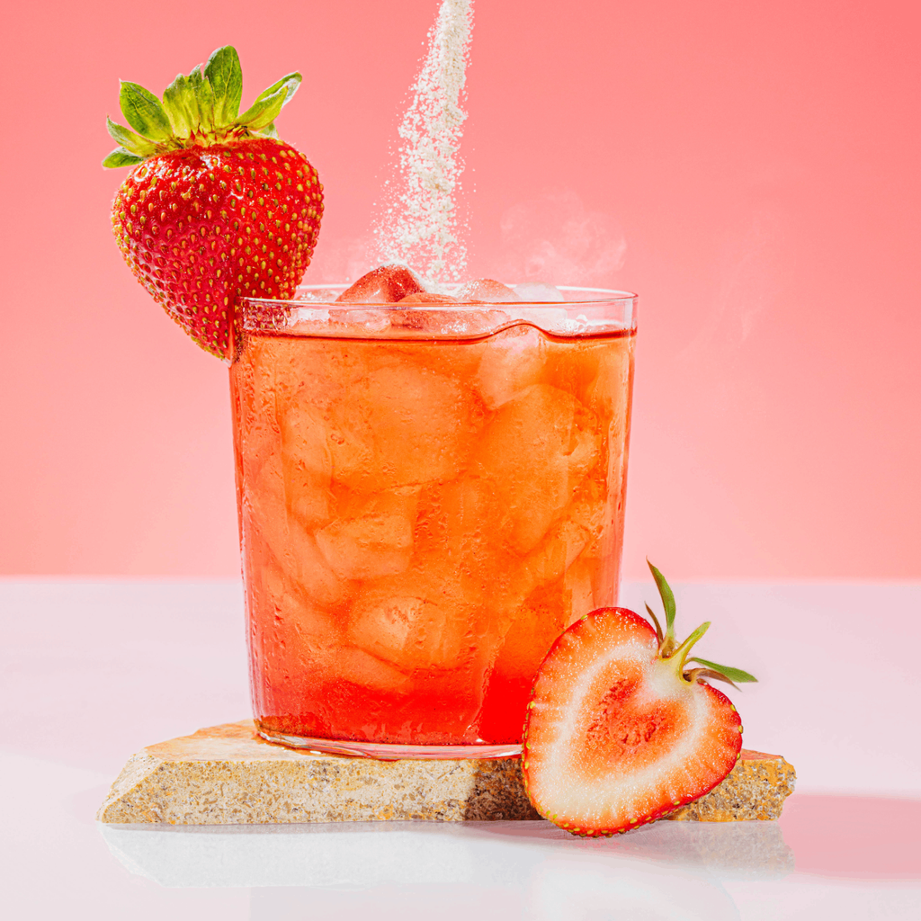Strawberry Fields Natural Energy + Metabolism Drink