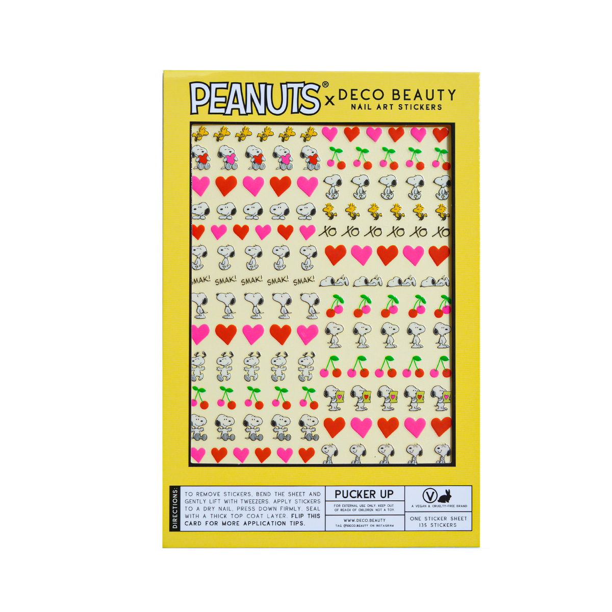 Nail Art Stickers - PEANUTS PUCKER UP