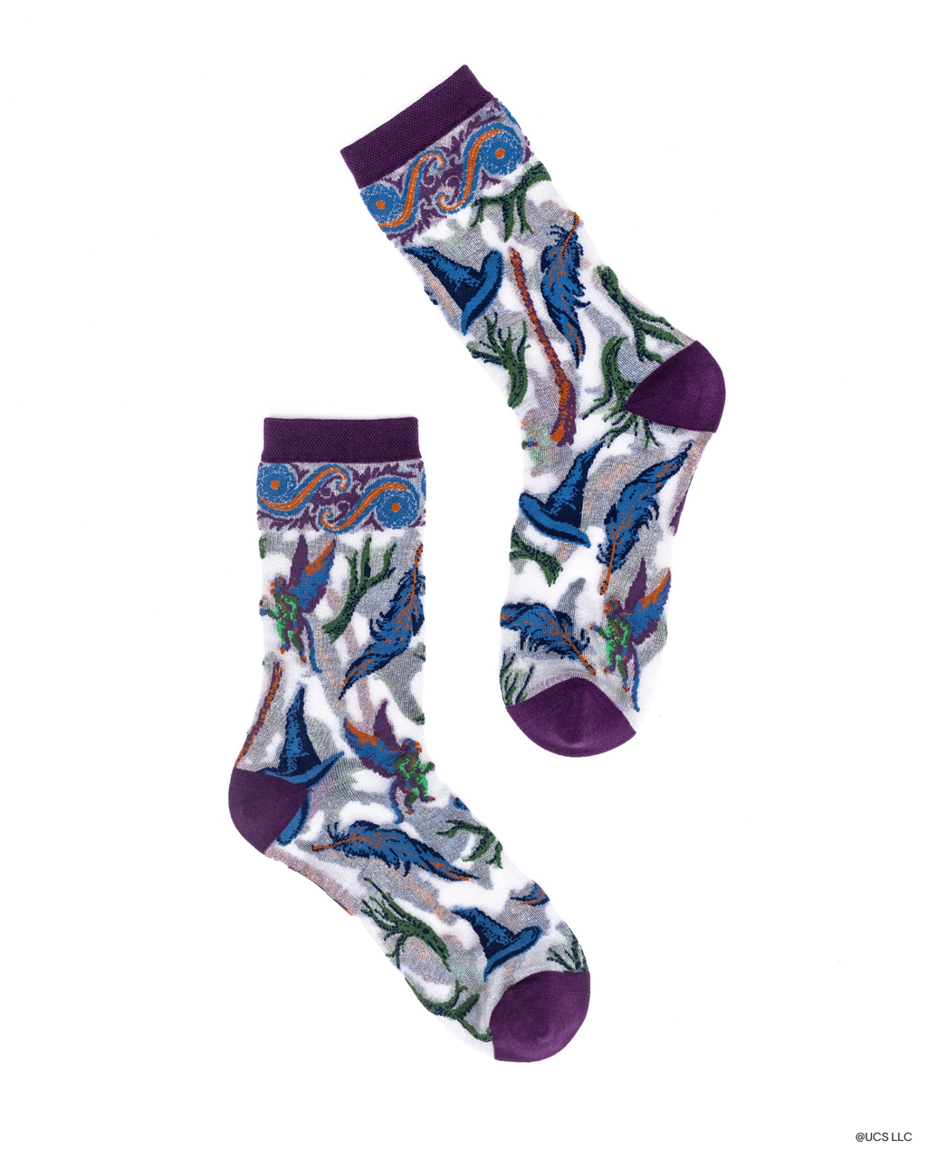 Wicked Elphaba's Power Shimmer Sheer Crew Sock