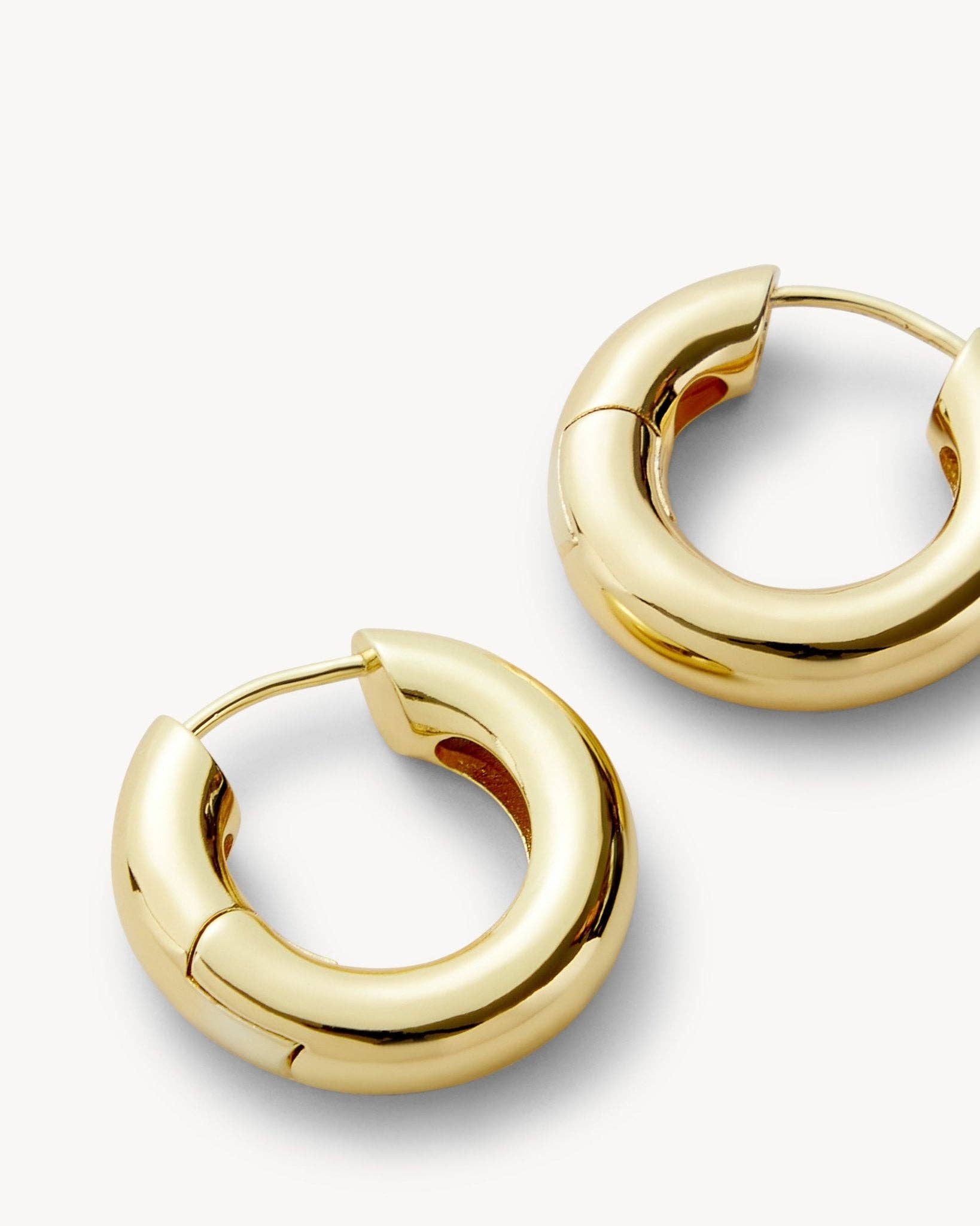 Chunky Hoops in Gold