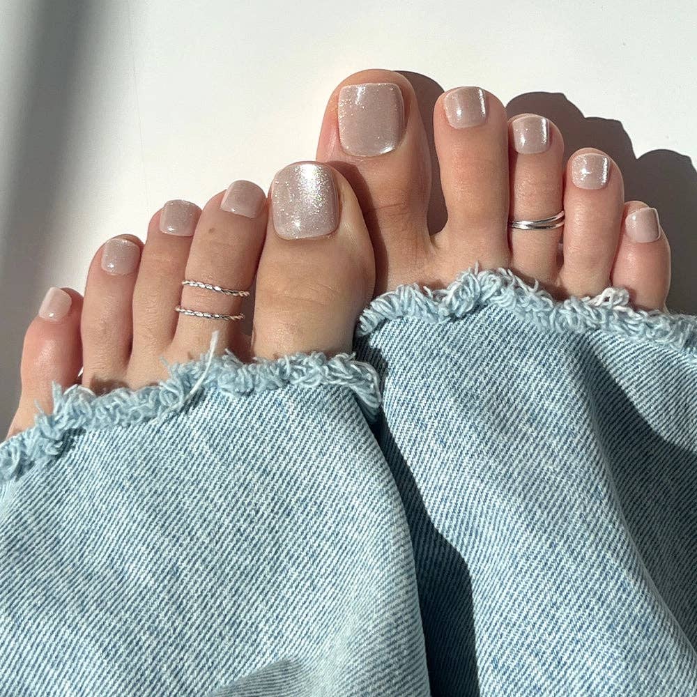The Vow Nude Velvet Toe Press-On Nails