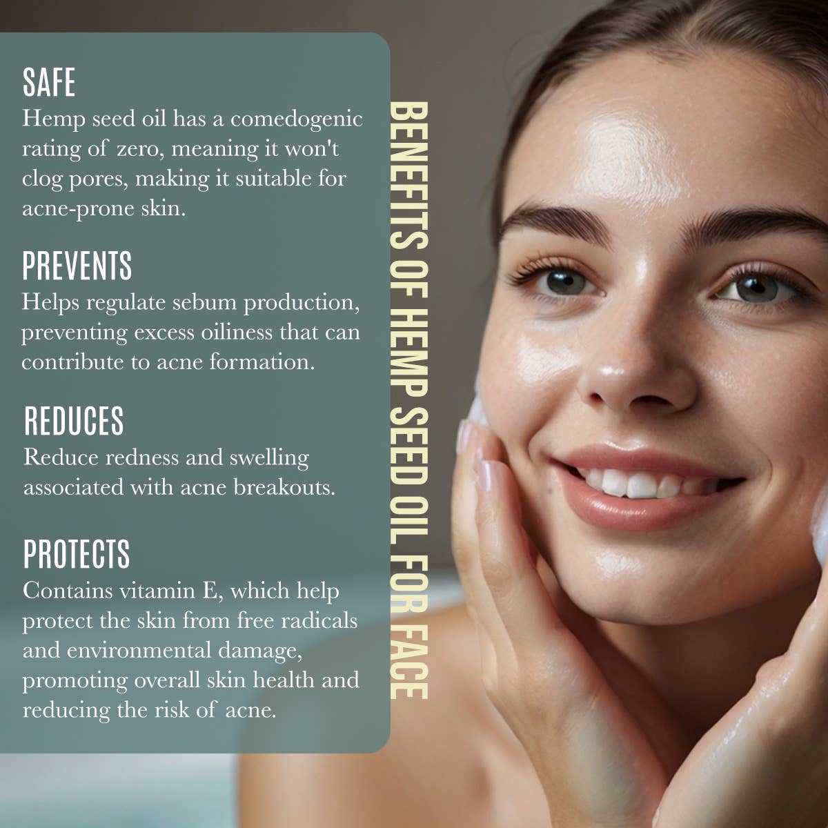 Organic Hemp Seed Face Cleansing Oil & Moisturizer