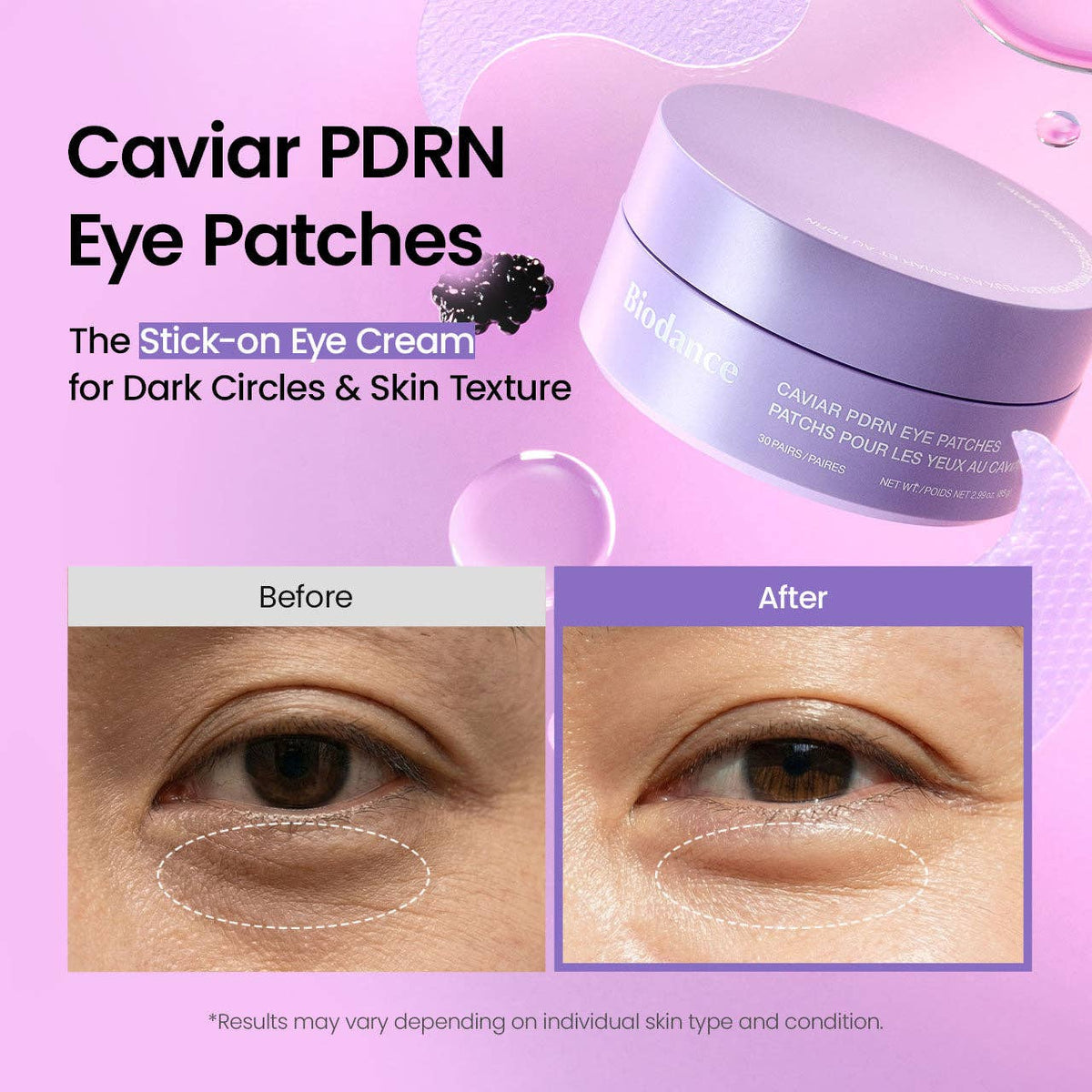 Caviar PDRN Eye Patches 60 Count
