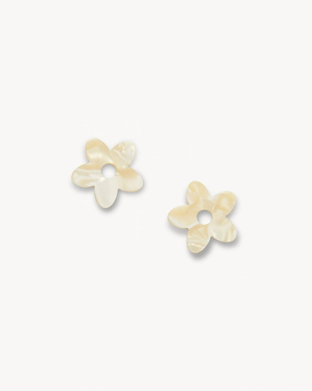 Petite Flower Charms in Ivory