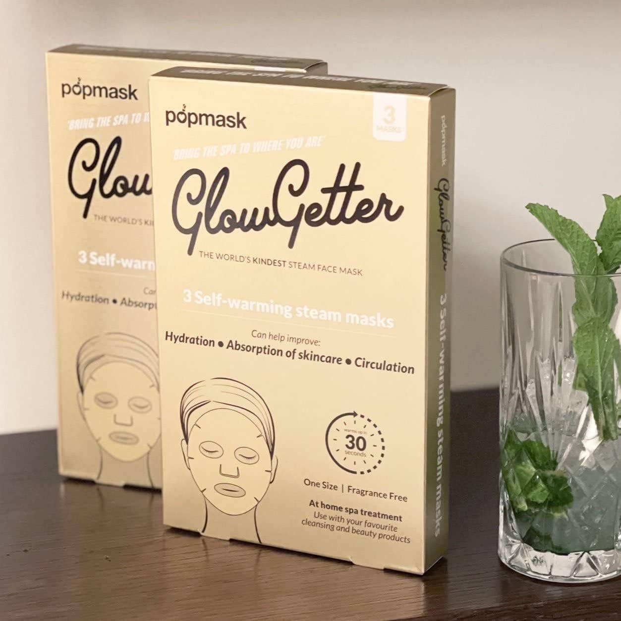 Glow Getter Self-Heating Steam Mask