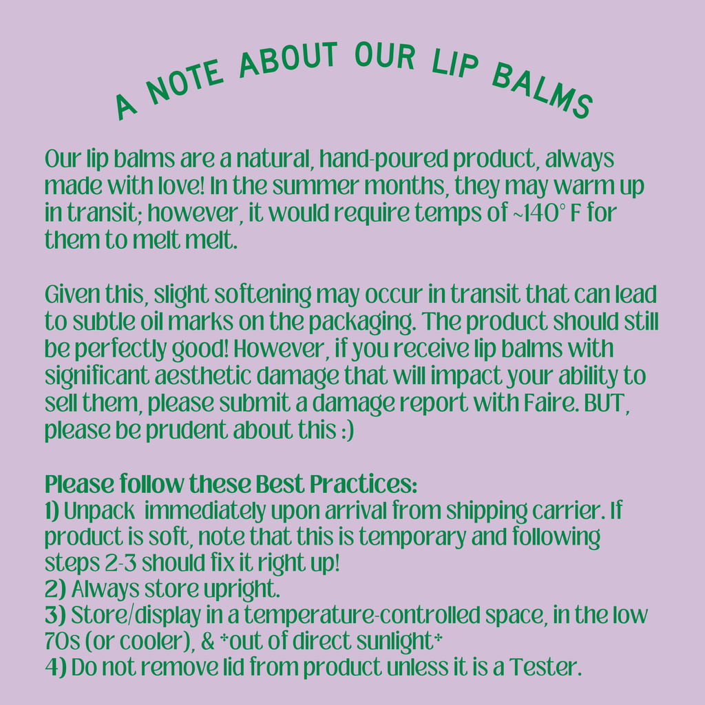 Lemon Vanilla Organic Lip Balm / 0.3 oz Biodegradable Tube🍋