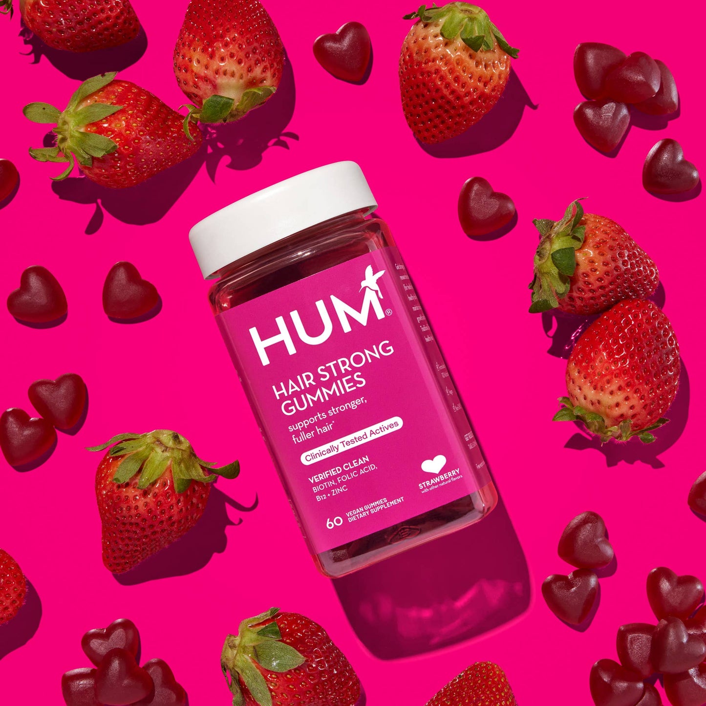 Hair Strong Gummies for Growth with Biotin, FO-TI, & PABA