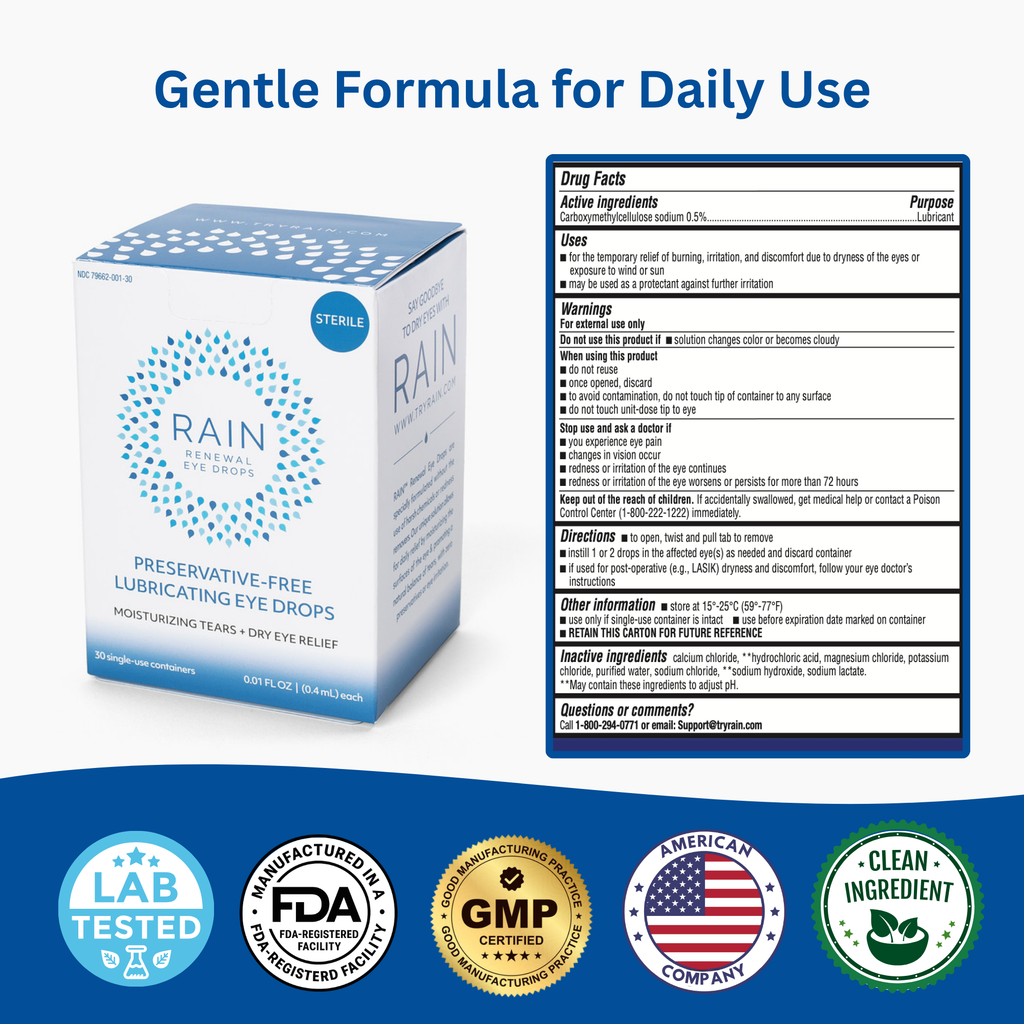 Rain™ Renewal Eye Drops — Preservative Free Dry Eye Relief
